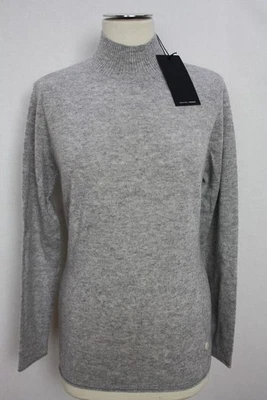 Damen Pullover Oberteil 100% Kaschmir grau Creation L Premium Gr.36/38,Gr.40/42