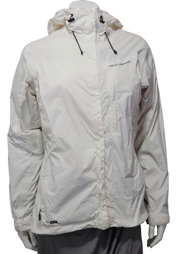 OFF WHITE HH Helly Hansen Giacca antipioggia leggera donna L (misure a controllo) bianco sporco