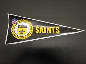 Vintage 1967 NFL Punt, Pass & Kick Plastic Pennant - New Orleans Saints - Bild 1 von 2