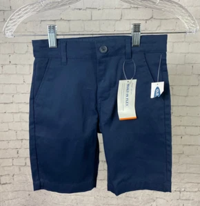 Bermuda blu vecchi blu navy da ragazzo taglia 6 integrati flessibili (A29) - Foto 1 di 9