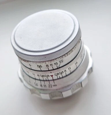 Industar-26m 2.8/52 M39 for rangefinder Zorkiy Leica FED white 10aperture blades - Image 1 of 4