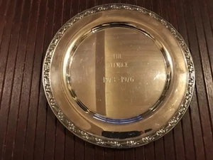 Oneida Silver Plate Commerative Plate, 1976 - Picture 1 of 8