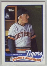 1989 Topps Baseball Detroit Tigers Team Set 
