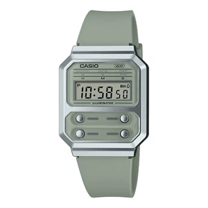 Casio Vintage A100WEF-3A Unisex Digital Watch NEW 33mm Case Green Resin Strap - Picture 1 of 2