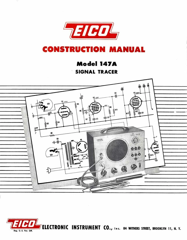 Manual de construcción del trazador de señal EICO modelo 147A Foto 1 de 1
