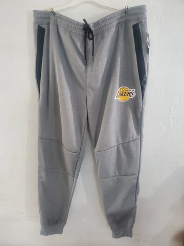 LOS ANGELES LAKERS Sweat Pants Joggers Tapered NBA Men’s 2XL NWT VFMB913F Cover