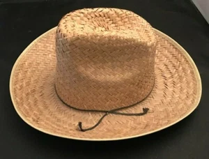 Chapeau de paille mexicain marron clair 6 3/8" - Photo 1/2