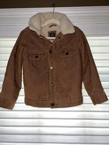 Gap Sherpa Lined Corduroy Jacket Snaps Size 5 Excellent Condition - Picture 1 of 4