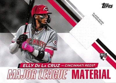 2024 Topps Update ELLY DE LA CRUZ Relic REDS RC MLMU-ED - Image 1 of 2