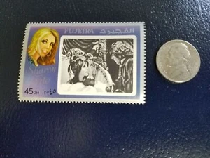 Sharon Tate American actress Fujeira Perforated Stamp - Picture 1 of 1