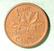 1960  1 Cent Canada 🇨🇦 Copper Penny - INV# X1385