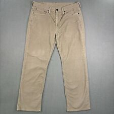 Levis Pants Mens Size 36x30 514 Tan Corduroy Straight Fit Cotton Blend Casual