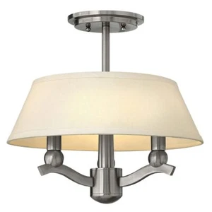 Helles Nickel Modern Deckenlampe Deckenleuchte 60W/E14 Whitney (HK) HK-WHITNEY-P - Bild 1 von 1