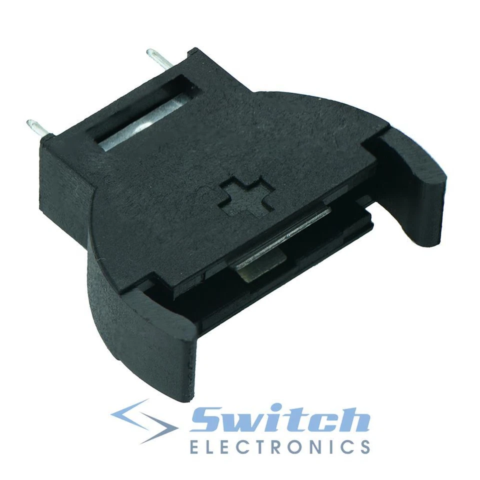 SWITCH ELECTRONICS CR2032 Vertical PCB Coin Cell Battery Holder CR2025 CR2016 1.5V