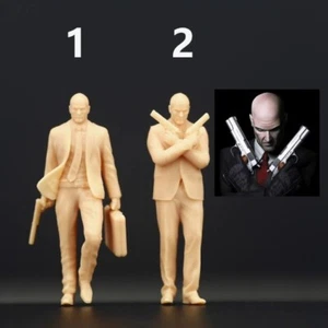1:64 1:43 Male Gunman Killer Miniature Figure Model For Cars Vehicles - Picture 1 of 11
