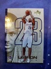 LEBRON JAMES UPPER DECK LJ26 (#15/23) LOW NUMBERED!! ROY!! 2005