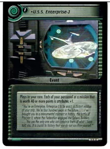 STAR TREK CCG 2E WHAT YOU LEAVE BEHIND RARE CARD U.S.S. ENTERPRISE-J 14R43 ex - Picture 1 of 1
