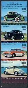ALAND ISLANDS. 2005. 8x 1st Class. Old Cars. Booklet, MNH (H18) - Picture 1 of 3