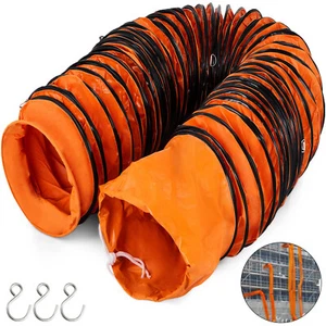 PVC Flexible Duct Hosing 25ft L hose ⌀ 8 inch Fan 7.6M Quick Connect ON SALE - Picture 1 of 7