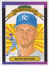 1989 Donruss Diamond Kings #10 Kevin Seitzer Kansas City Royals