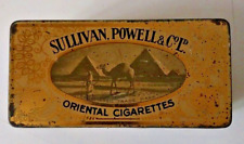 Antique 1920s Sullivan Powell & Co 100 Cigarette Tin Camel Pyramids