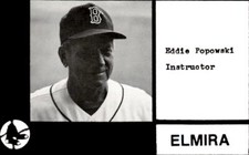 1987 Elmira Pioneers (Black) Cain #32 Eddie Popowski CO - NM Baseball Card
