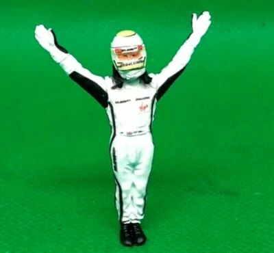 Jenson Button BRAWN GP BGP 001 2009 pilot Mini DRIVER FIGURE 1:43 METAL - Immagine 1 di 4