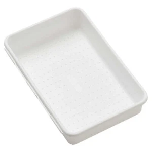 Madesmart Small Wide Interlocking Bin White Long Lasting Rounded Edges Bpa Free - Foto 1 di 1