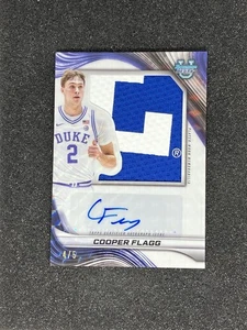 2024-25 Bowman University Best Prospect Jumbo Relic Autographs Cooper Flagg /5 - Picture 1 of 2