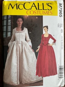 McCall's M7965 Misses 14 to 22 Historical Costume Renaissance Dress Pattern New - Picture 1 of 6