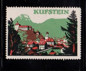 Austrian Tourism Advertising Stamp - Kufstein View of Town - MH - Picture 1 of 1