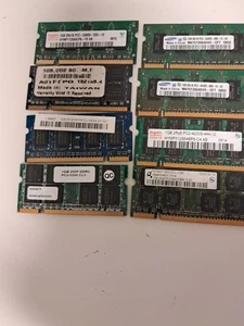 8 of 1GB DDR2 PC2 mix Laptop memories - Picture 1 of 4