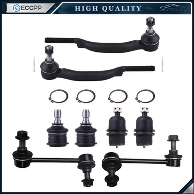 Front Ball Joints Steering Sway Bar Tie Rod End For 2004 2005 2006 GMC Envoy XL - Imagem 1 de 4