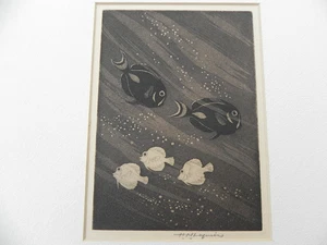 Huc Mazelet-Luquiens 1881-1961 Hawaiianische Kunst signiert Radierung notiert Hawaii Künstler - Bild 1 von 14