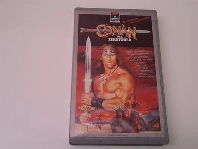 Conan der Zerstörer 1984 VHS German PAL Video Erstauflage Arnold Schwarzenegger - Bild 1 von 4