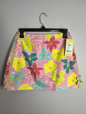 LILY PULITZER детей девочек юбка размер 14 Lil Kim цветочный розовый новый с Ярлыками - Изображение 1 из 4