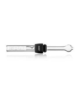 GRAV® VIDRIO ROMO CON OJAL DE SILICONA Color NEGRO, 4” NUEVO DISEÑO FÁCIL DE LIMPIAR - Imagen 1 de 2