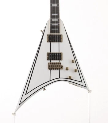 [Grover] Jackson RR LTD 1992 Randy Rhoads Anniv White Black Stripe Gold Hardware - Imagen 1 de 4