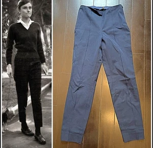 Polo Ralph Lauren Equestrian Cropped Ankle Pants Size 4 Navy Blue - Picture 1 of 5