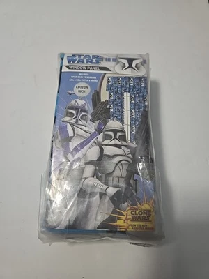 NOS Star Wars The Clone Wars Curtains Drapes Window Panel 1 Pair 42" x 63"  #E1 - Image 1 of 4