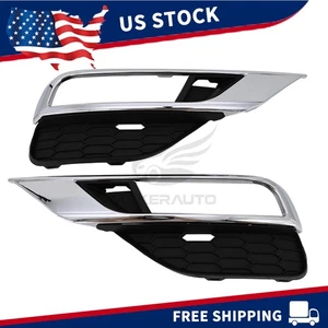 1Pair Front Bumper Fog Light Covers For Honda CR-V CRV 2015-16 LH+RH 71108T1WA00 - Picture 1 of 8