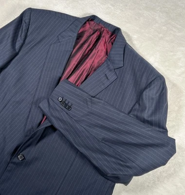 Brioni Blazer Sports Coat Mens Sz 50 L Blue Wool Neiman Marcus Italy Vtg - Image 1 of 4