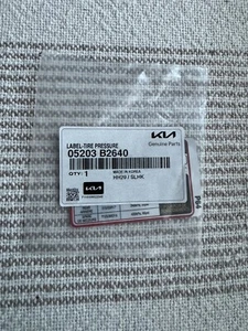 NEW 2017 2018 2019 KIA SOUL TIRE PRESSURE LABEL OEM 05203 B2640 - Picture 1 of 1