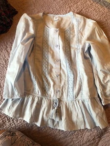 Gap Girls Top Light Blue Size Xl Plus NWOT - Picture 1 of 3