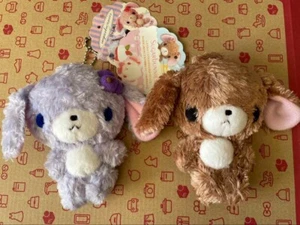 Sanrio Sugarbunnies Fluffy Plush Blueberryusa Blue tag & Kurousa Pink tag Japan - Picture 1 of 2