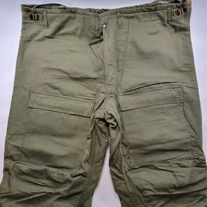 Vintage NOS 1980 Green Chemical Protective Pants Trousers Military Sz Large - Picture 1 of 8