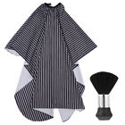  Wool Black Striped Cloak Men and Women Ladies Dressy Dresses