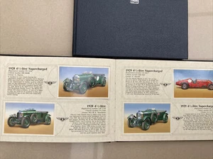 Scarce Collectable Bentley Motor Car Centenary 1885-1985 Car Book Album & Cards - Picture 1 of 9
