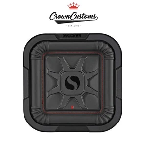 8 INCH SLIMLINE SUBWOOFER Kicker KA46L7T82000 WATTS CAR AUDIO BASS SHALLOW SUB - Picture 1 of 9