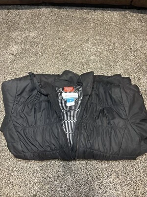 Chaqueta Columbia Puffer Mediana Bobina Térmica Aislada Negra Foto 1 de 3